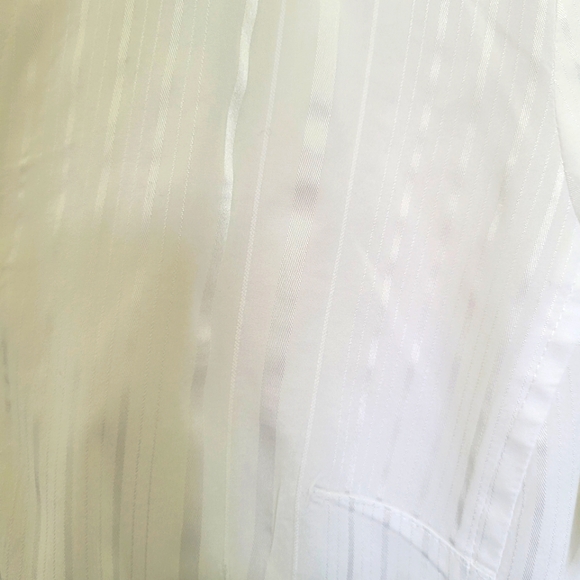 INC International Concepts Subtle Pinstripe Shiny Shirt w/ Clasps & Buttons 10 - Picture 3 of 10